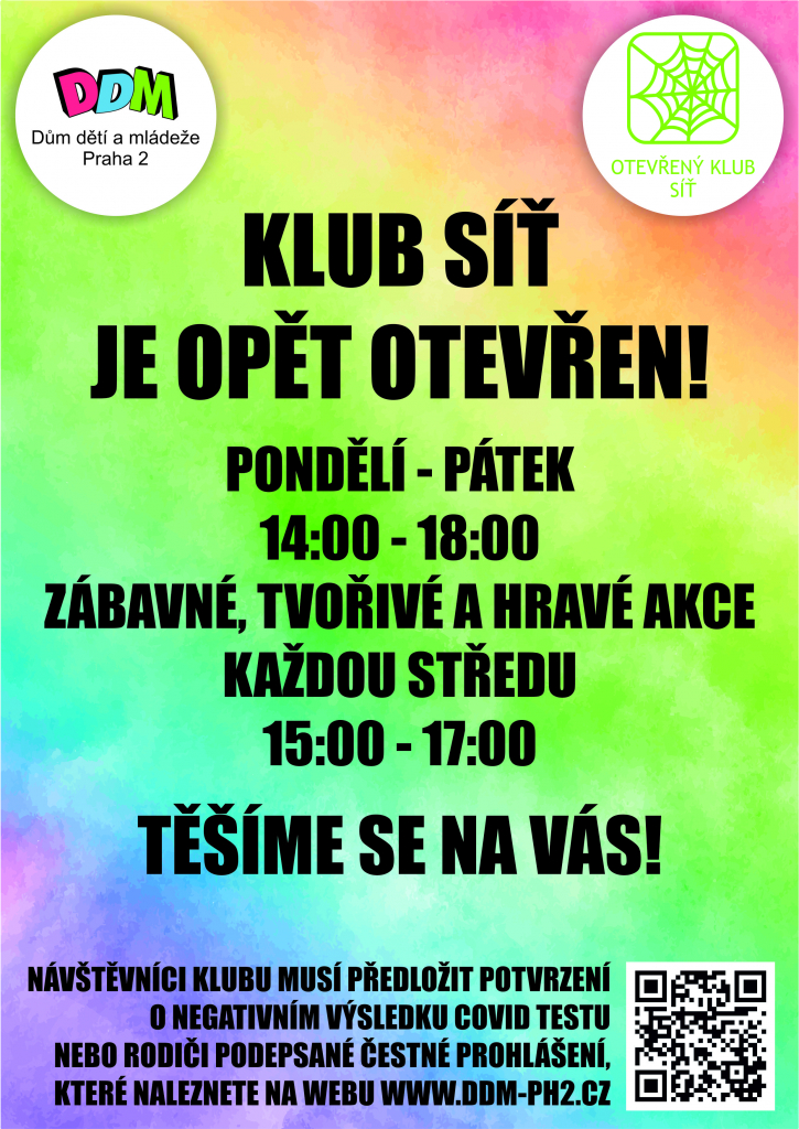 Otevřeli jsme i naše kluby!