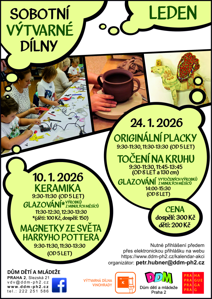 Sobotní výtvarné dílny - 10. 1. 2026