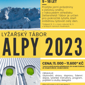 Lyžařský tábor ALPY 2023