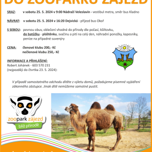 Výlet TK Stopy - Výprava za zvířáty do Zooparku Zájezd